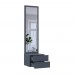 Подвесная тумба с зеркалом Doros Сола Графит / Серый 45х40х168,6 см DRS-011742 (44900342)