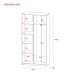 Распашный шкаф Doros Студент Дуб Сонома/Белый 90х38х180 DRS-011624 (40908067)