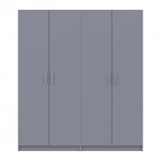 Шкаф для одежды Doros Промо Серый 2+2 ДСП 180х48х204 DRS-011630 (80737766)