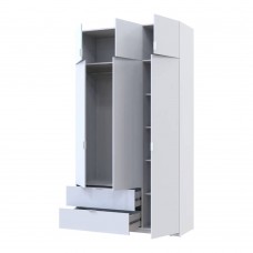 Шкаф для одежды Doros Лукас Белый 3ДСП 135х50х240 DRS-011652 (80737800)