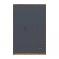 Шкаф для одежды Doros Ронди Дуб Артизан/Графит 3ДСП 121х52х195 DRS-011658 (80737814)