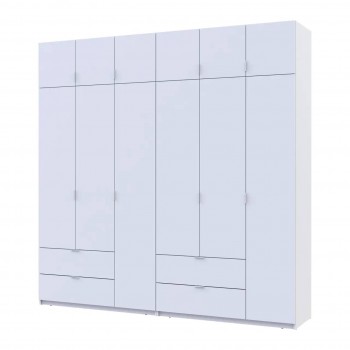Шкаф для одежды Doros Лукас Белый 3+3 ДСП 240х50х240 DRS-011683 (42005106) Шкаф для одежды Doros Лукас Белый 3+3 ДСП 240х50х240 DRS-011683 (42005106)