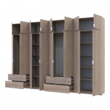 Шкаф для одежды Doros Лукас Дуб сонома 4+4 ДСП 340х50х240 DRS-011711 (42005139)