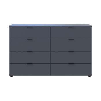 Комод Doros Рон 8 Графит 8 Ящиков 130х38х81 DRS-011775 (41516173)