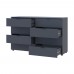 Комод Doros Рон 8 Графит 8 Ящиков 130х38х81 DRS-011775 (41516173)