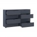 Комод Doros Рон 8 Графит 8 Ящиков 130х38х81 DRS-011775 (41516173)