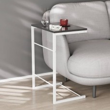 Столик приставной Терри Ferrum-decor 650x440x330 Белый металл ДСП Сосна Кембра 16 мм (FRD-104657)