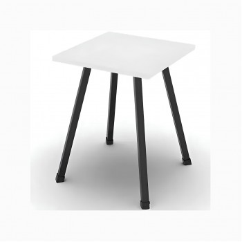 Табурет кухонный Ferrum-decor 430x320x320 Черный металл ДСП Белое 16 мм (FRD-104639) Табурет кухонный Ferrum-decor 430x320x320 Черный металл ДСП Белое 16 мм (FRD-104639)