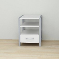 Тумба универсальная Ferrum-decor Вивьен 1/1 50x41x40 серый ДСП Белое 16мм (FRD-104151)