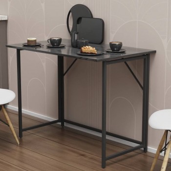 Стол раскладной Морис Ferrum-decor 750x1000x600 Черный металл ДСП Сосна Кембра 16 мм (FRD-104671)
