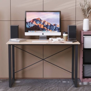 Стол письменный Дейв Ferrum-decor 750x1000x600 Черный металл ДСП Дуб Сан-Марино 32 мм (FRD-106470)